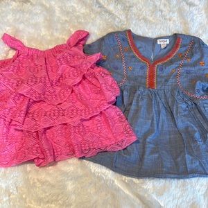 Girl Summer Tops Sz M (7/8) lot of 2